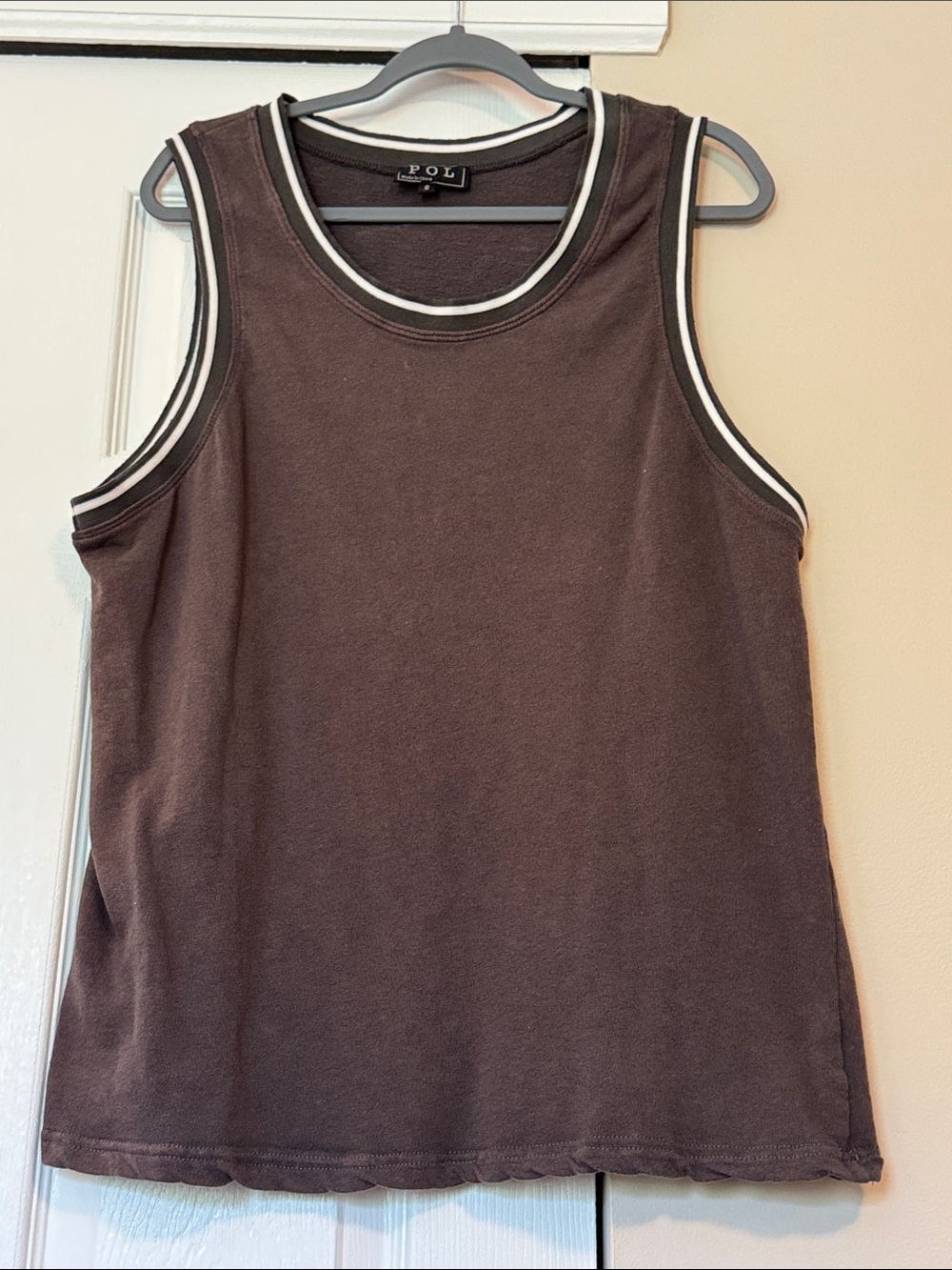 POL Brown Tank Top
